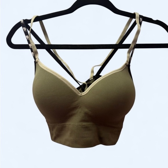 New Balance Olive Green Sports Bra | Size Large - Picture 6 of 11